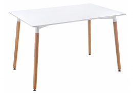 Стол деревянный Table 120 white / wood (80x73)