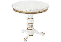 Журнальный стол Бернард молочный с золотой патиной (71x64)