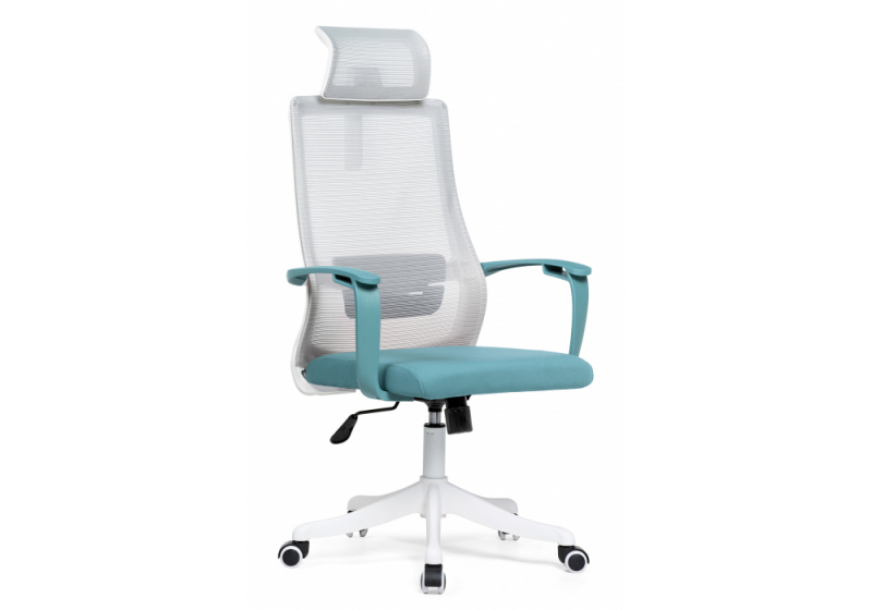 Компьютерное кресло More gray / blue / white (64x60x119). 