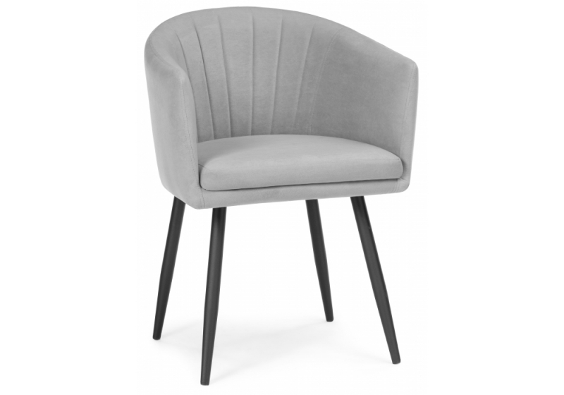 Стул на металлокаркасе Валета серый / черный (59x57x83). 