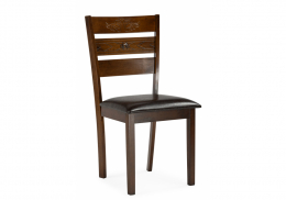 Стул деревянный Simol темно-коричневый / коричневый (44,5x54,5x90)